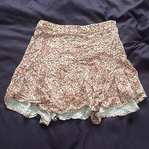 MANGO printed flowy mini skirt